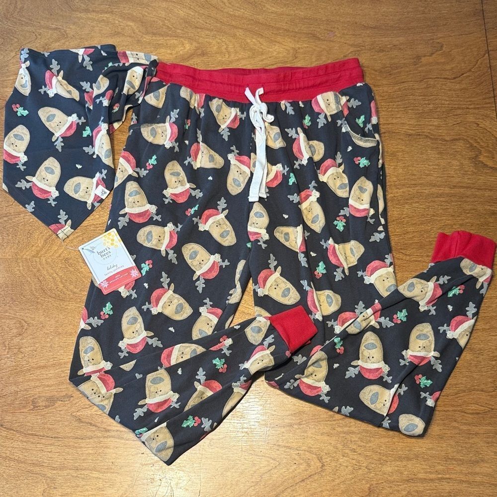 Burt's Bees Baby Holiday Family Pajama Bottoms